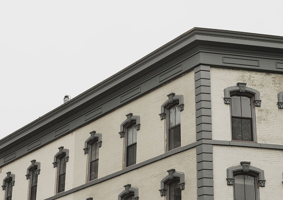 united states, brooklyn, eggshell, blank wall, building, grey HD wallpaper