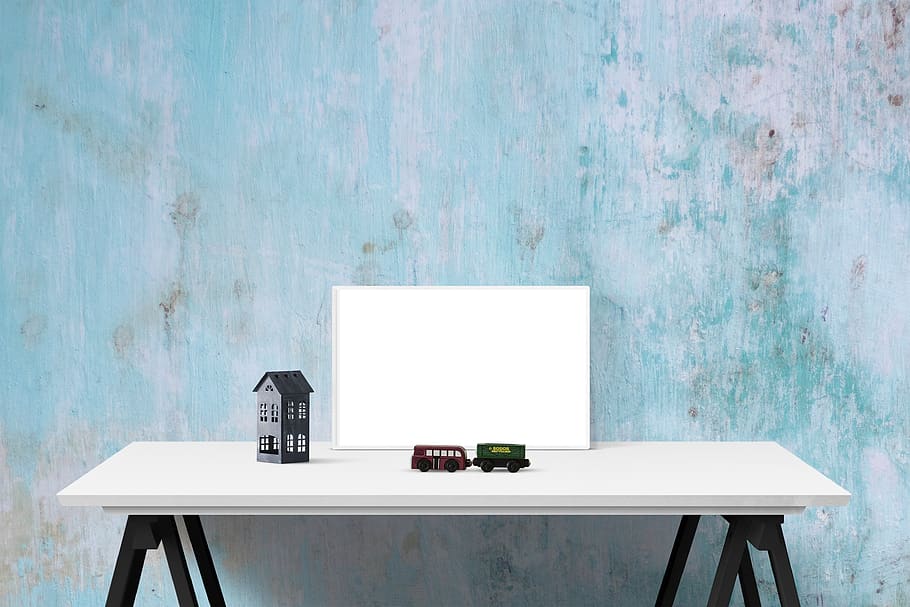 poster, frame, wall, desk, table, wall - building feature, seat HD wallpaper