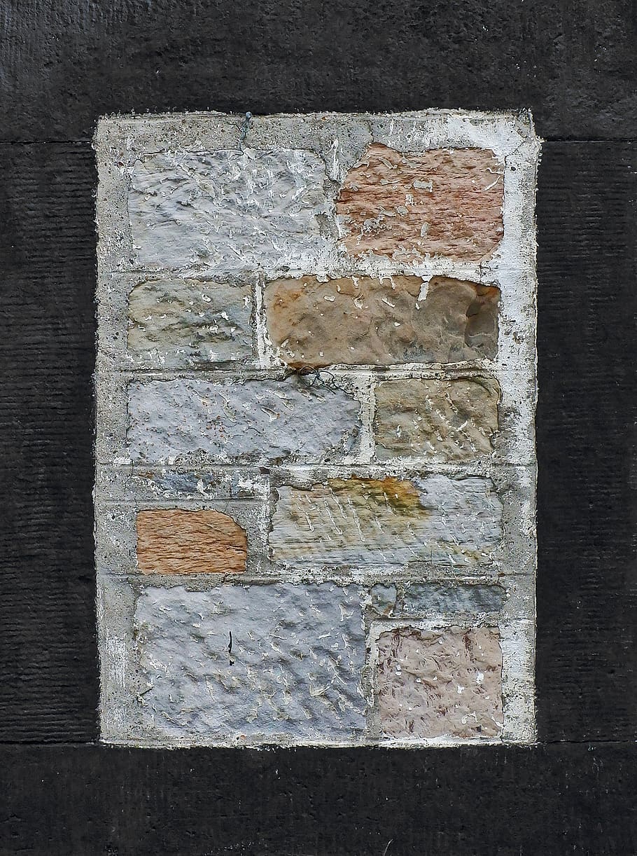 multicolored concrete brick, wall, path, walkway, rug, flagstone HD wallpaper