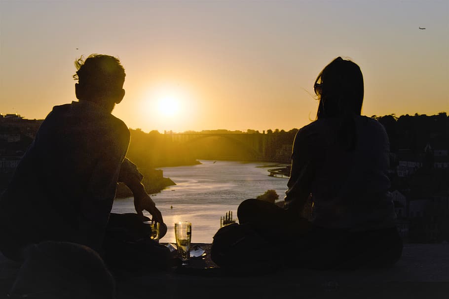 love, valentine, romantic, decor, view, panorama, port, portugal HD wallpaper