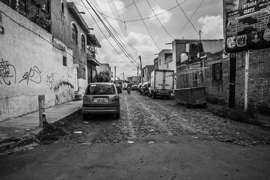 cart beside road, vehicle, automobile, transportation, street HD wallpaper