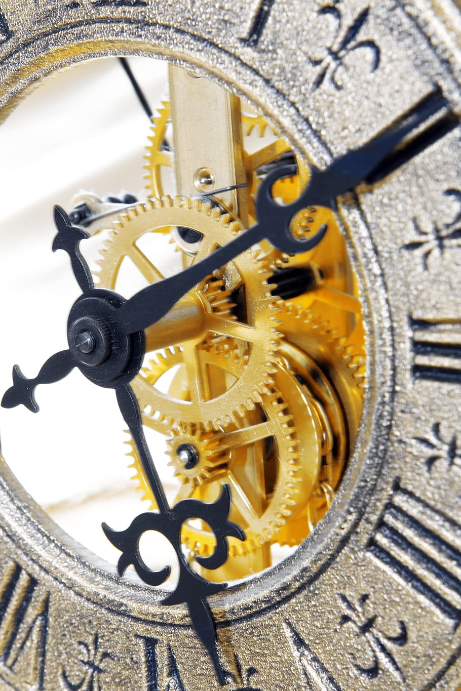 aged, antique, clock, countdown, deadline, dial, gold, hours HD wallpaper