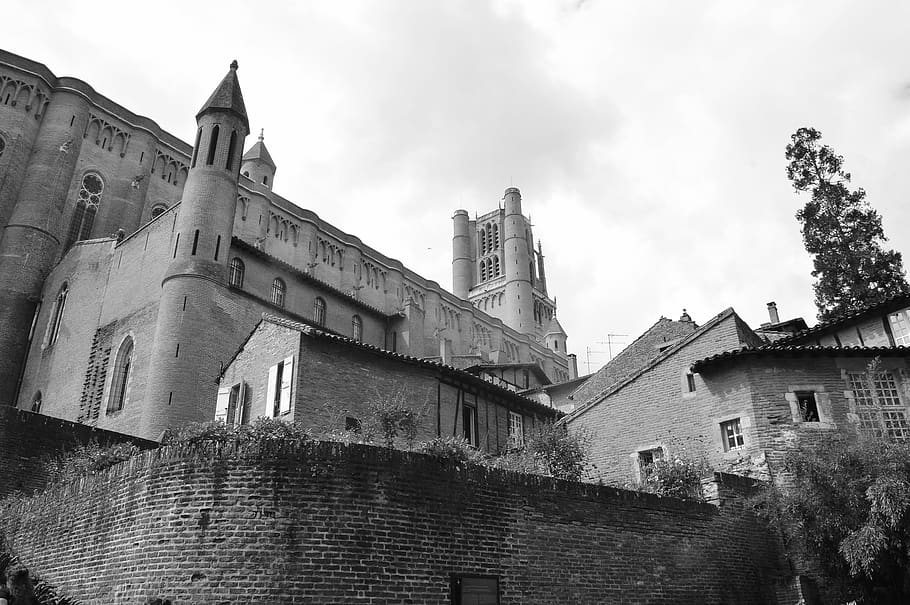 france, albi, french, south, sud, medieval, overview, gaze, HD wallpaper
