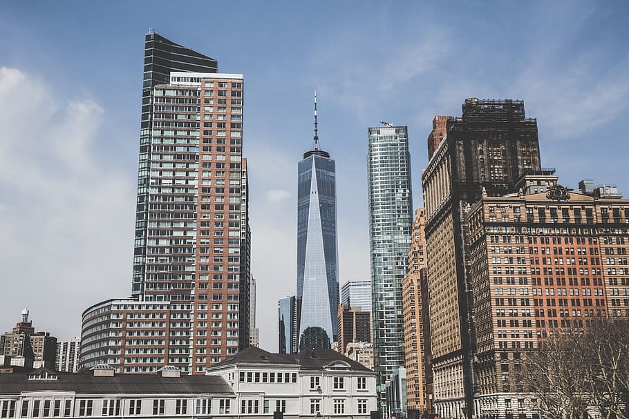 high-rise buildings, city, high rise, urban, town, metropolis HD wallpaper