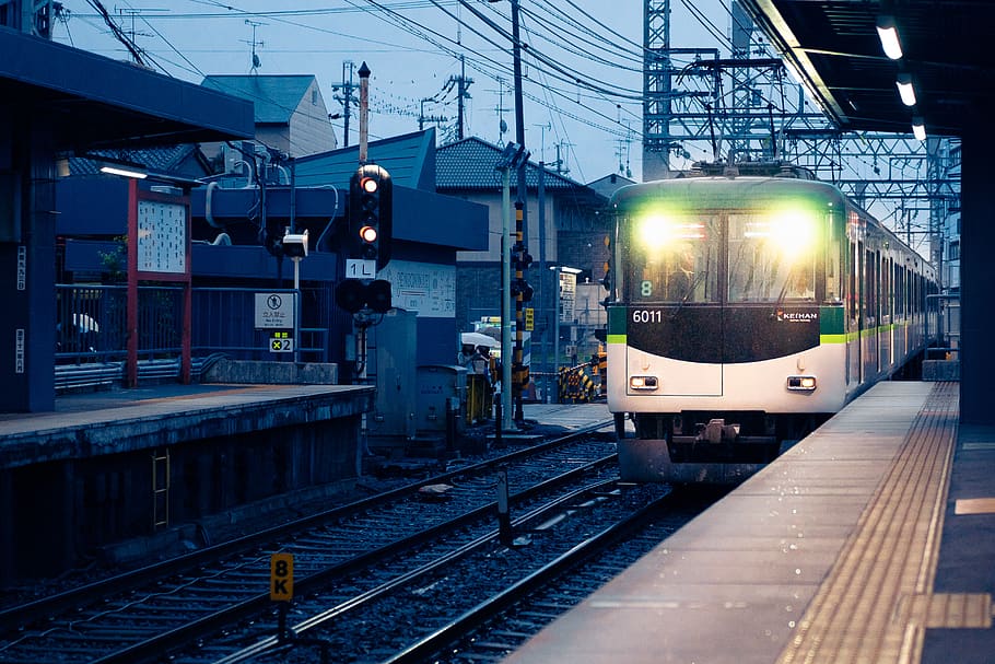 railway, japan, rail transportation, track, railroad track HD wallpaper