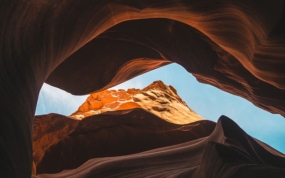 brown canyon during daytime, rock, rock - object, rock formation HD wallpaper