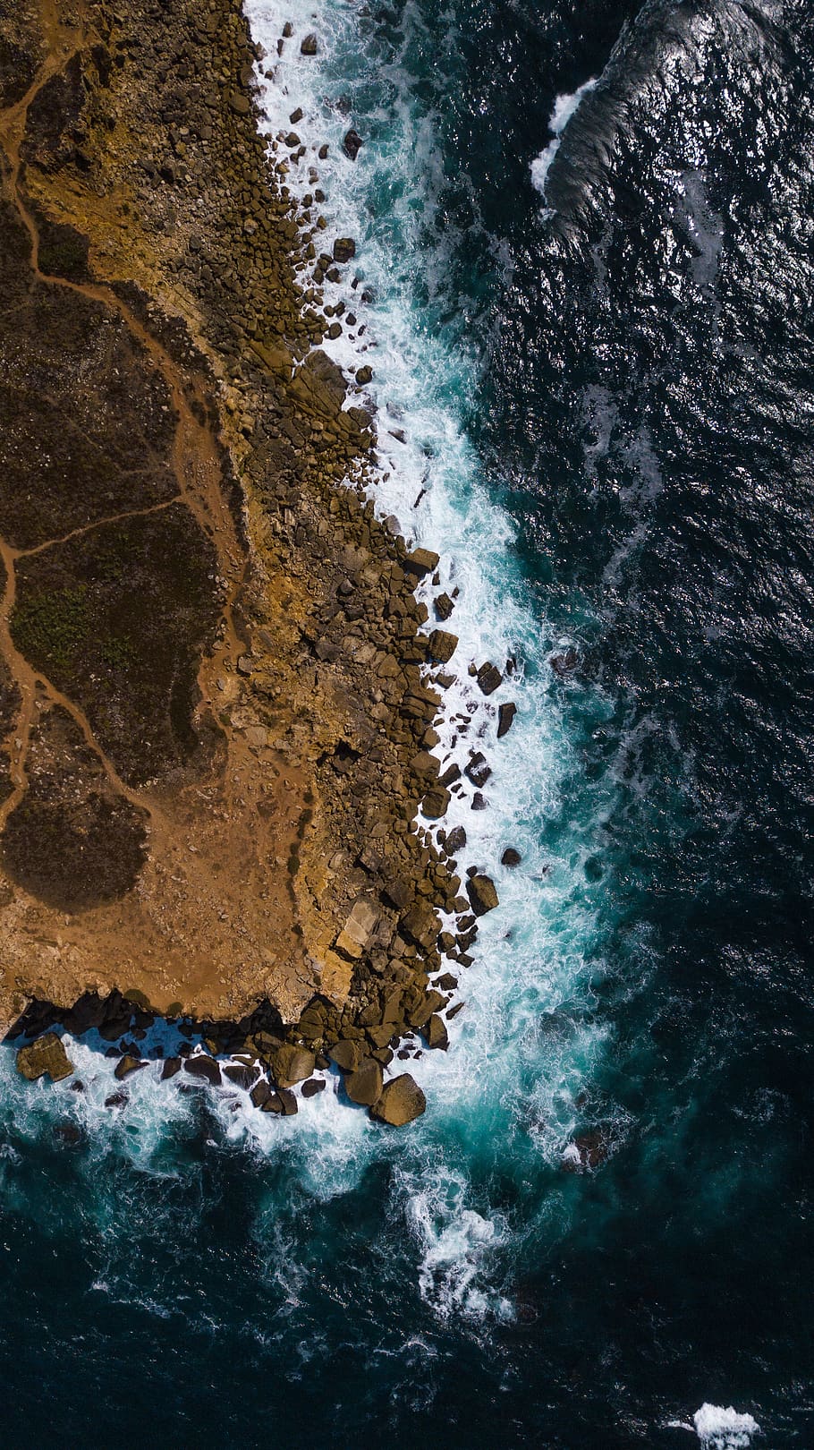 aerial shore near sea photography, natural reserve of berlengas, HD wallpaper