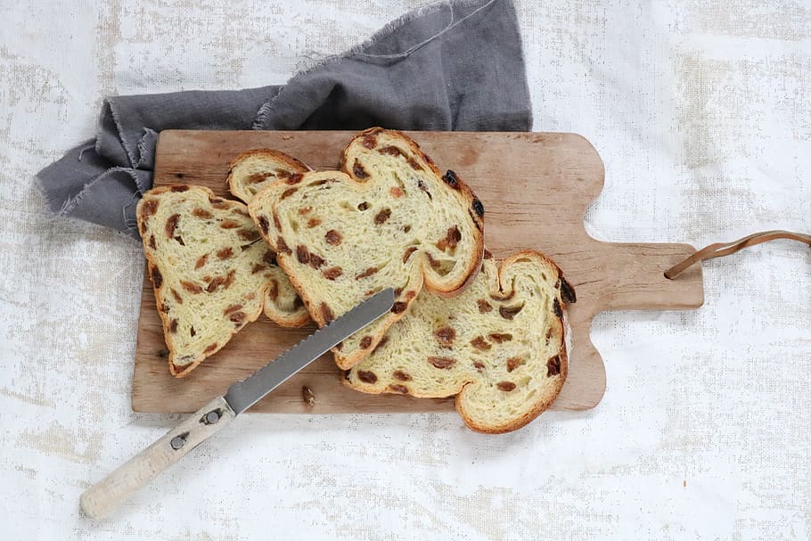 raisin bread, craft, taste, food, food and drink, freshness HD wallpaper