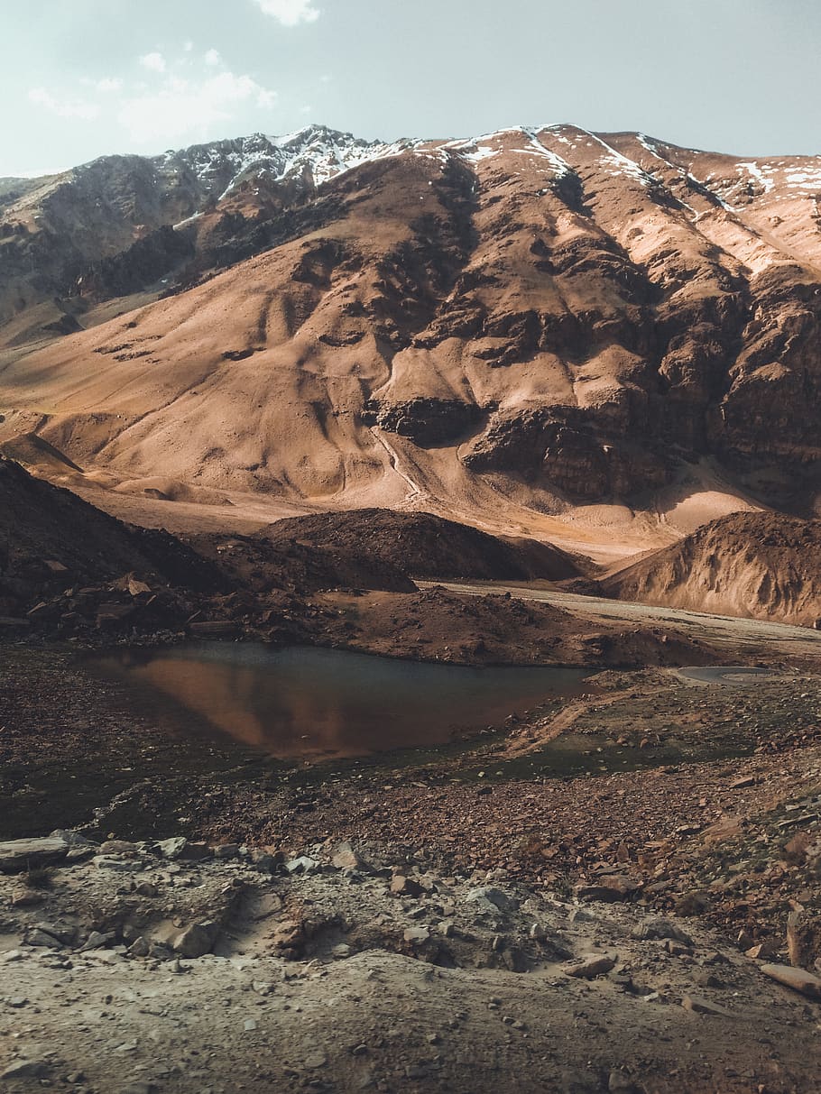Body Of Water Near Mountain, daylight, landscape, nature, scenic HD wallpaper