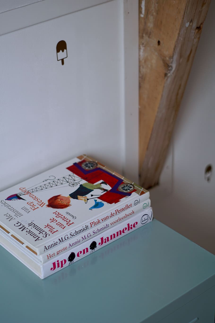 three white books, indoors, communication, text, no people, western script HD wallpaper