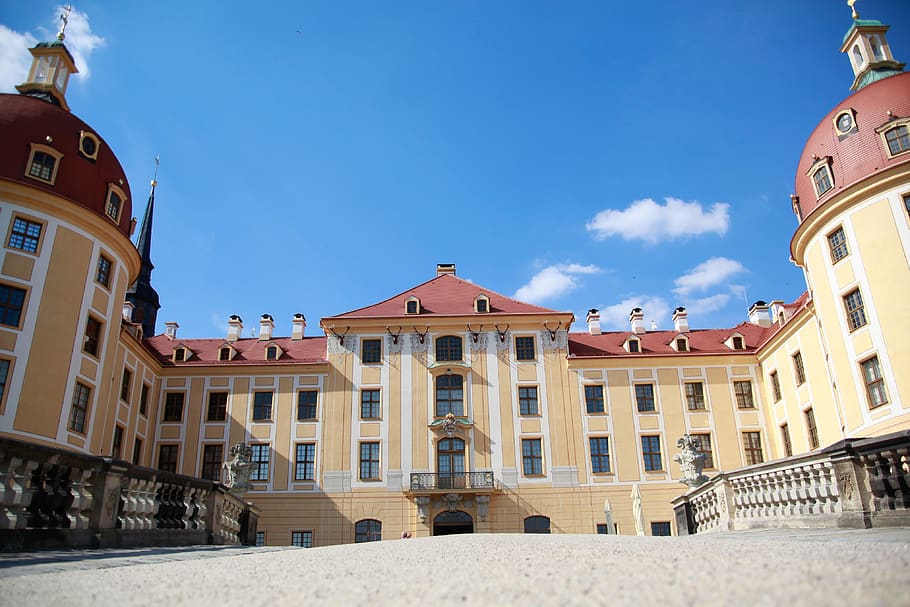 germany, travel, clouds, sky, castle, art, culture, landscape HD wallpaper
