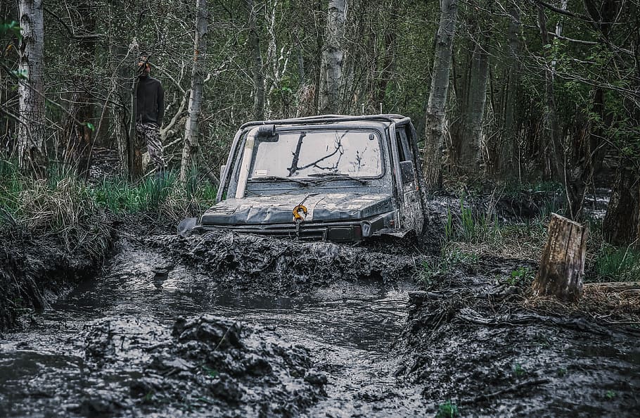 local, mud, water, dirty, offroad, field, off roader, automotive, HD wallpaper