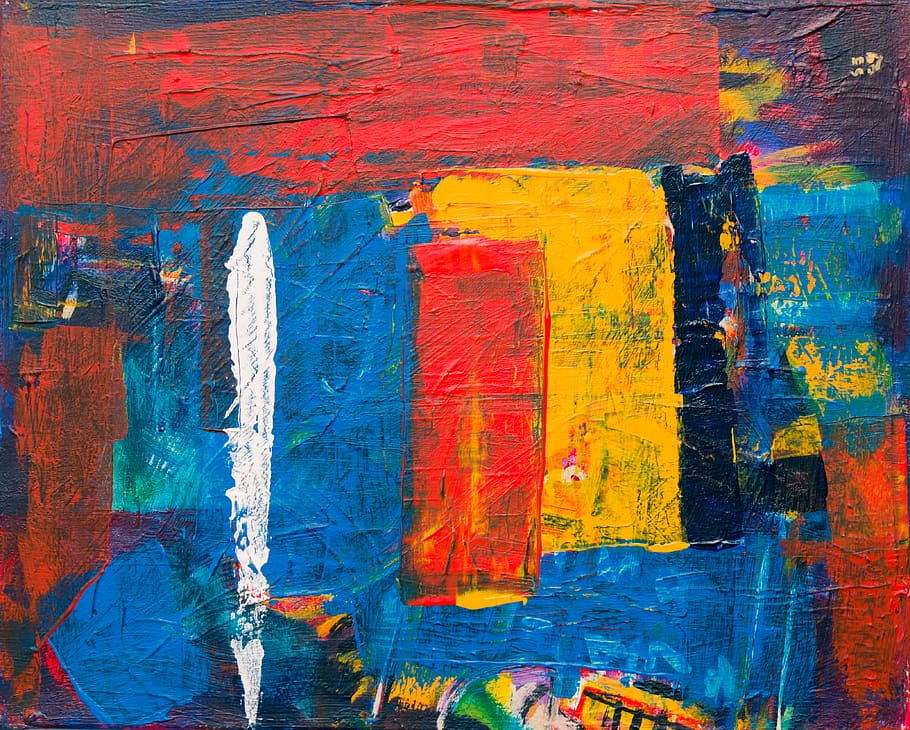 abstract painting, background, wallpaper, texture, wall art HD wallpaper