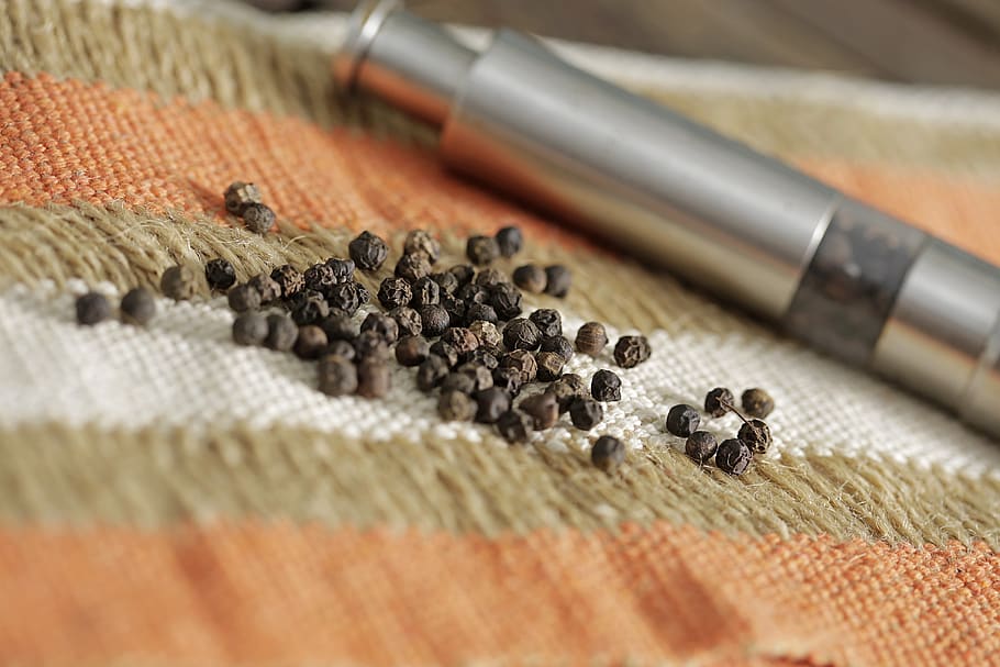 grains, pepper, grinder, ingredient, spices, kitchen, taste HD wallpaper