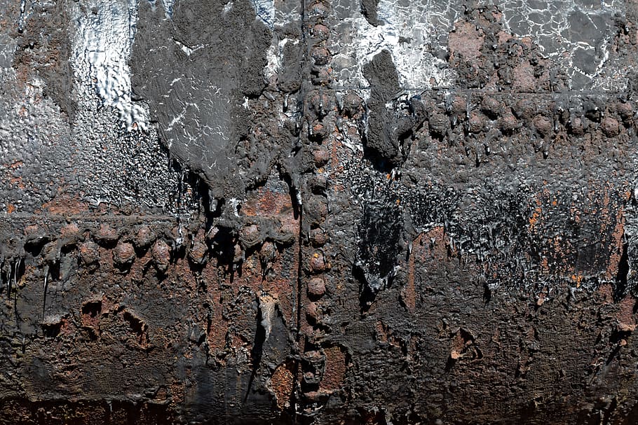 rust, tar, rock, texture, black, industrial, metal, soil, ground, HD wallpaper