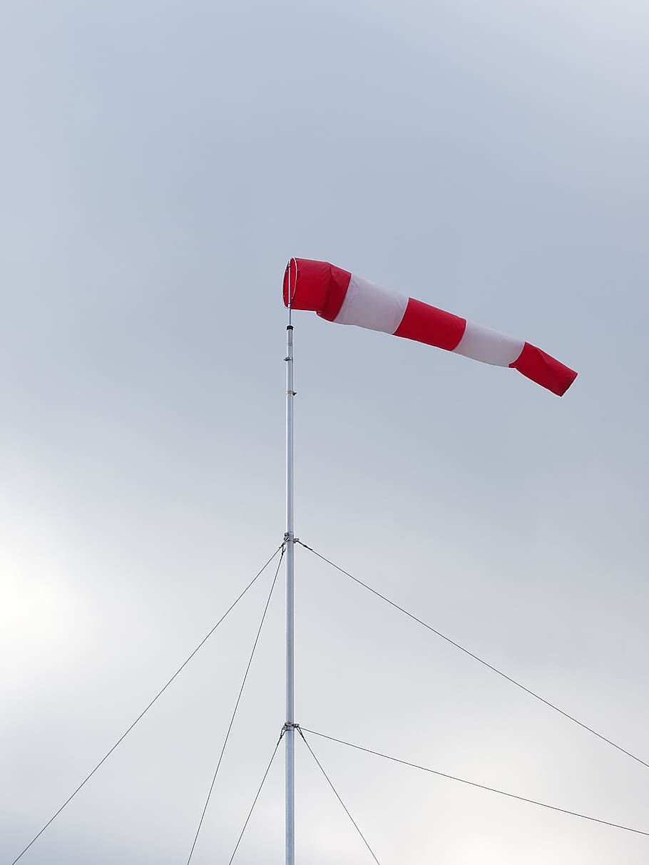 wind vane, wind direction sensor, sky, grey, weather, weathervane, HD wallpaper