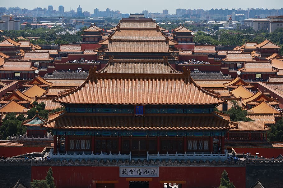 beijing, china, forbidden city, palace, architecture, built structure, HD wallpaper