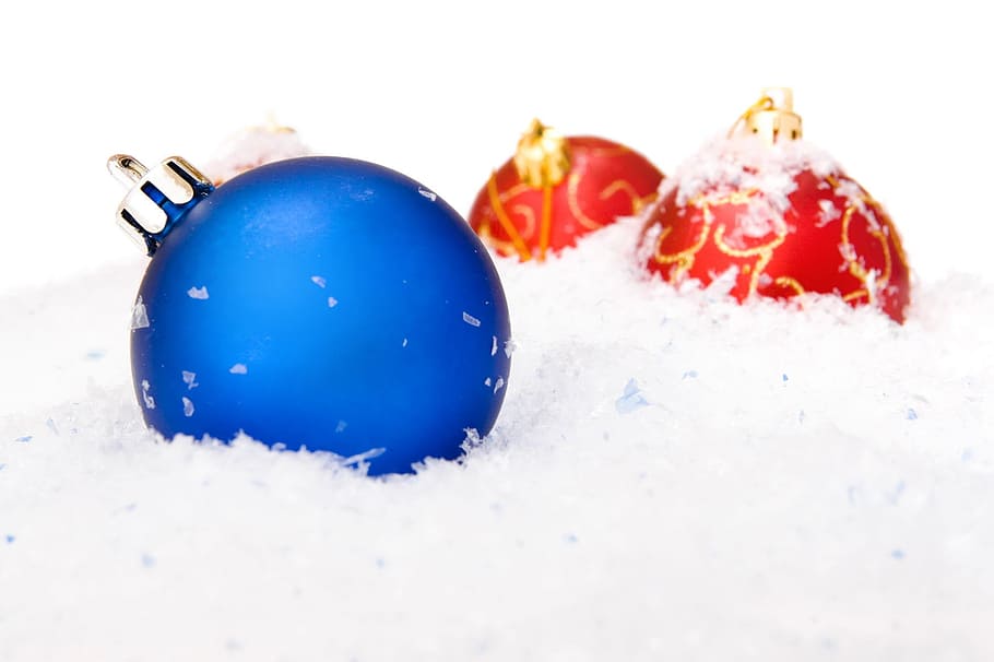 ball, snow, shine, isolated, wallpaper, decoration, fun, white HD wallpaper