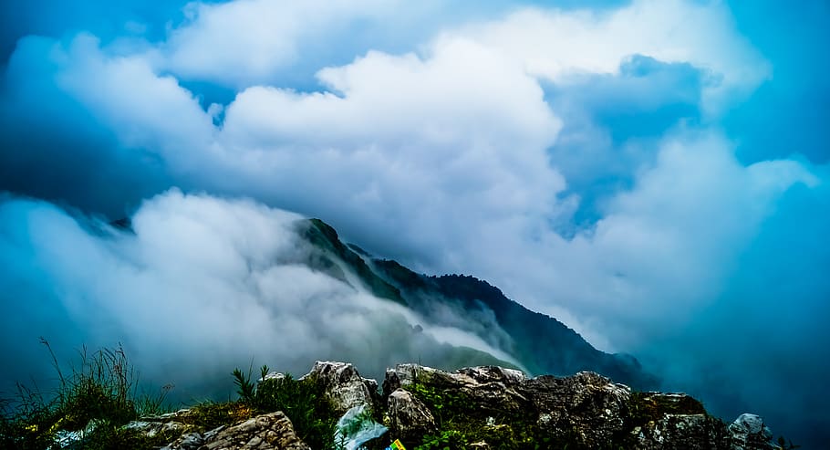 nature, outdoors, mountain, mountain range, weather, scenery HD wallpaper