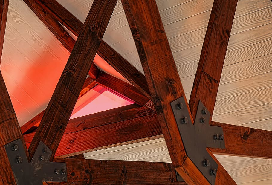 beam, support, construction, architecture, design, low angle view HD wallpaper