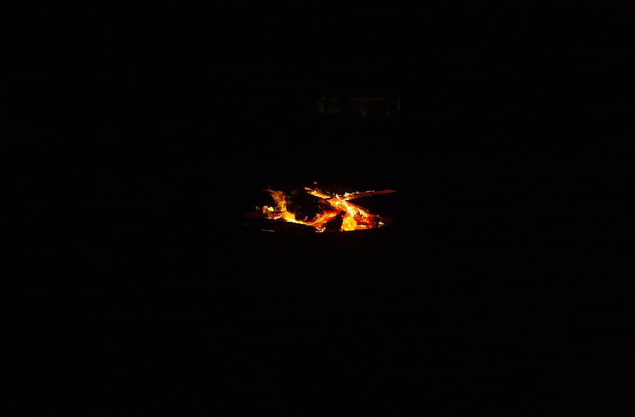 fire, flame, bonfire, campfire, summer, burning, log, fire pit HD wallpaper