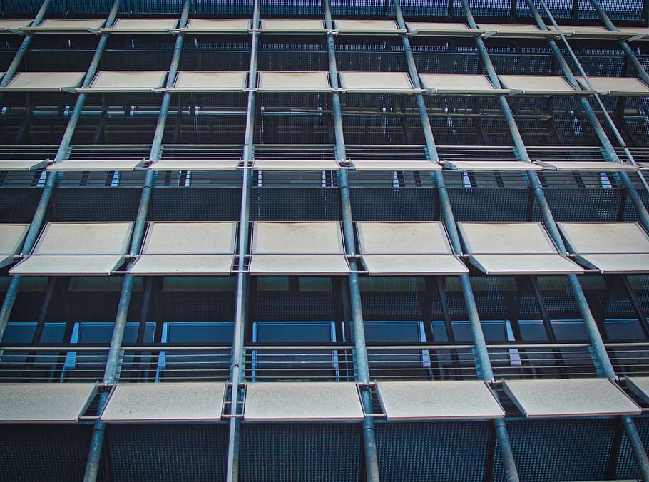 facade, sun protection, window, building, architecture, city HD wallpaper