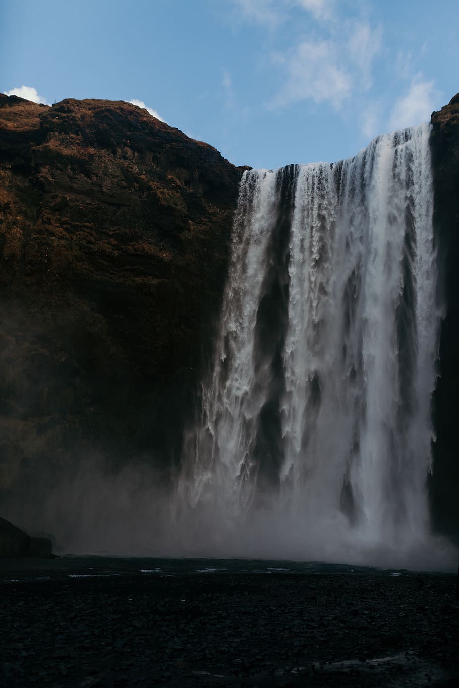 waterfalls view during daytime, nature, outdoors, river, iceland HD wallpaper