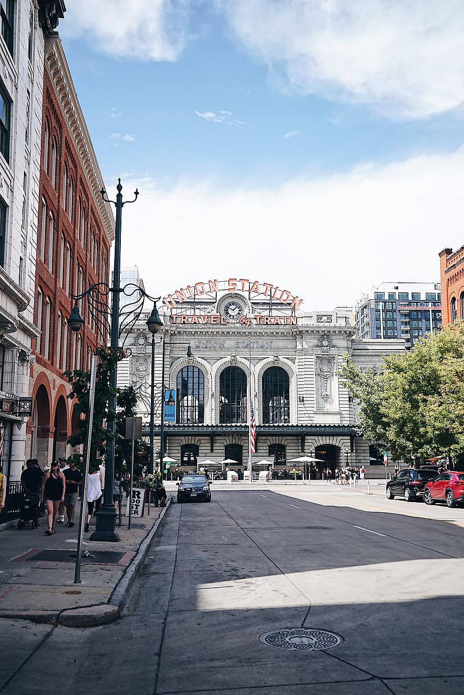 denver, united states, lodo, downtown, urban, street, union station, HD wallpaper