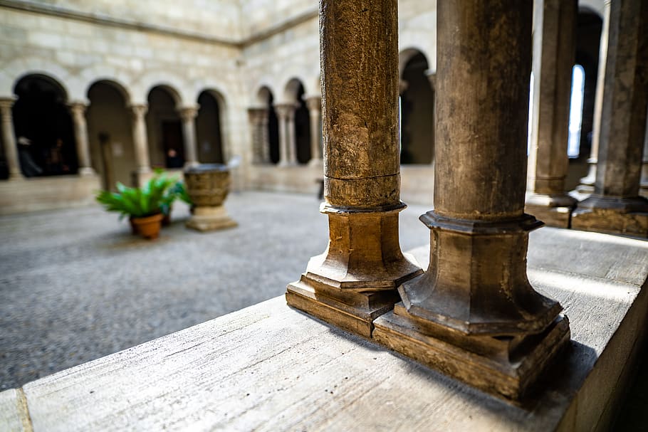 building, architecture, column, pillar, flooring, wood, chess HD wallpaper