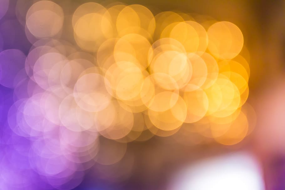 Abstract circular bokeh background of Christmaslight, defocused HD wallpaper