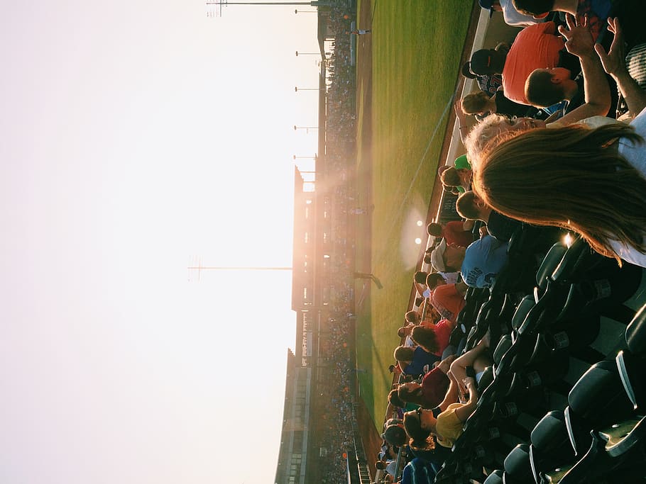 building, person, human, omaha, crowd, audience, arena, stadium HD wallpaper