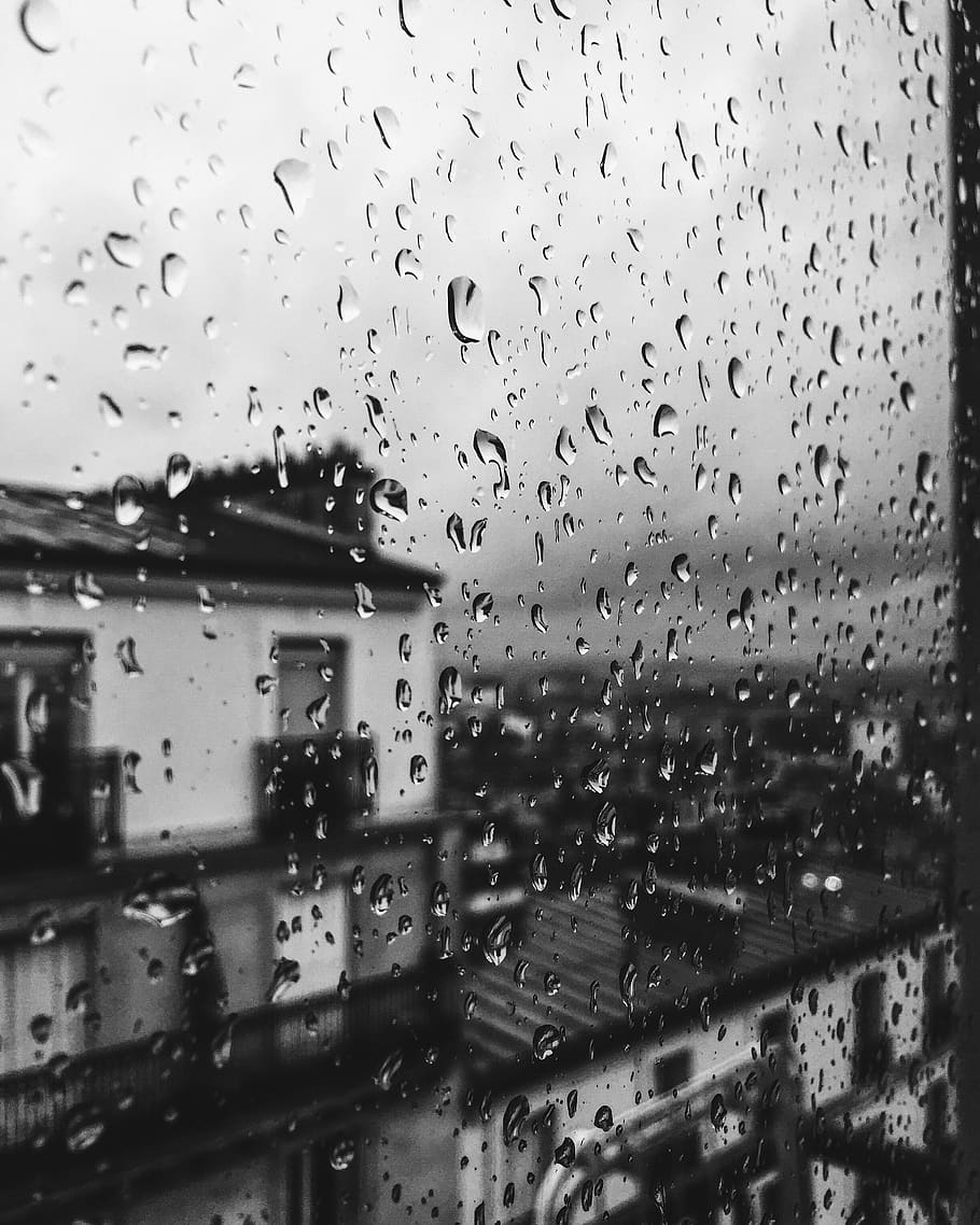 city, pari, rain, drop, wet, glass - material, window, water HD wallpaper