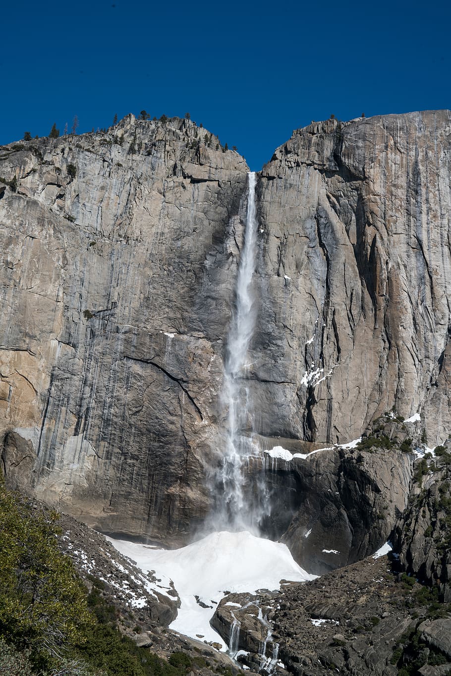 mountain snowfalls during day, rock, rock - object, scenics - nature HD wallpaper