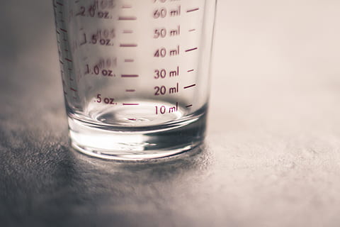 Clear Measuring Glass, blur, close-up, container, empty, measure HD wallpaper