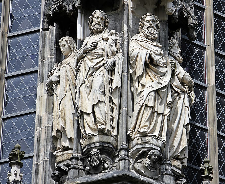 Religious Sculpture during Daytime, architecture, art, sculptures HD wallpaper
