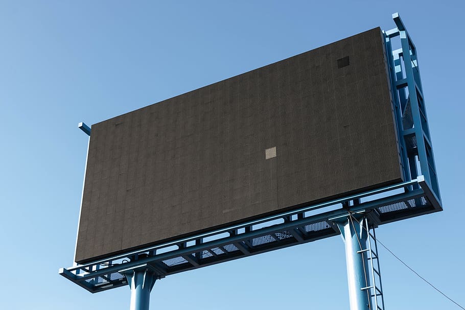 turned off signage, sky, low angle view, clear sky, communication HD wallpaper