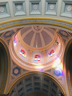 building, architecture, apse, 10, india, puducherry, dome, arched HD wallpaper