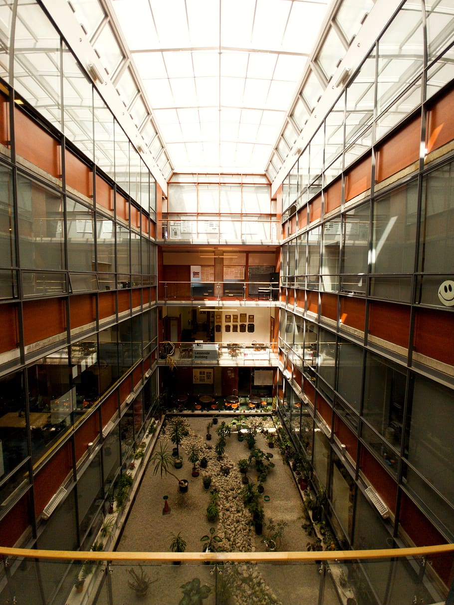 architecture, building, window, skylight, toronto, canada, york university HD wallpaper