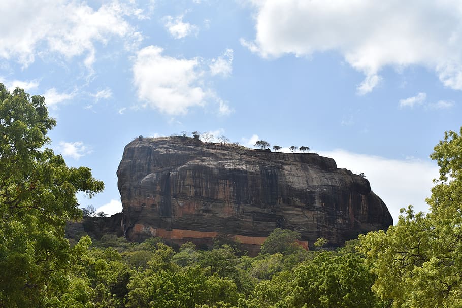 sigiriya, lion rock, sri lanka, asia, travel, tourism, landmark, HD wallpaper