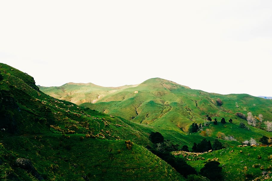 green mountains, scenics - nature, sky, beauty in nature, environment HD wallpaper