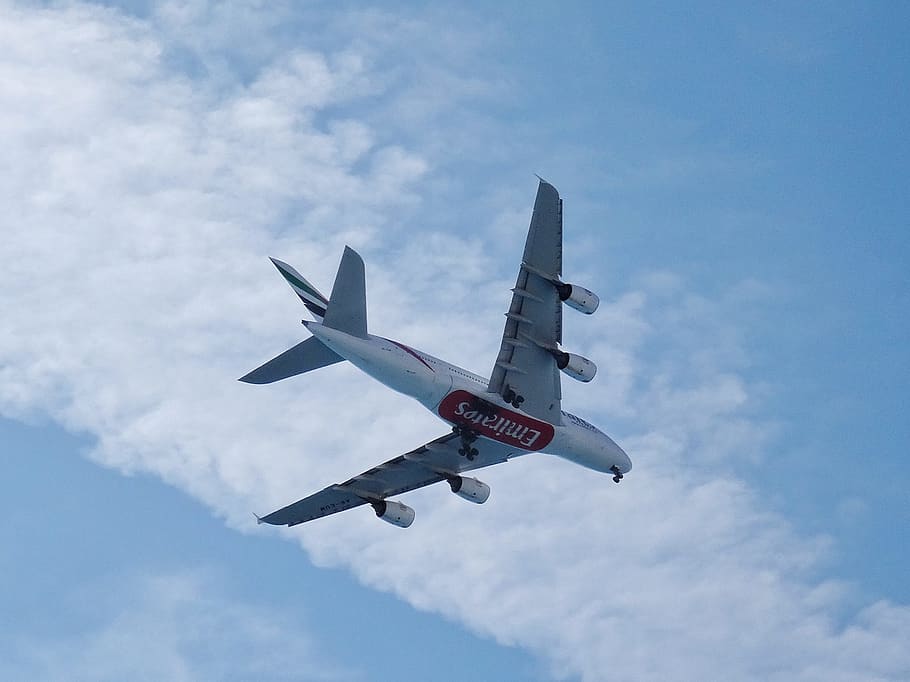 france, nizza, sky, cloud - sky, flying, airplane, transportation HD wallpaper
