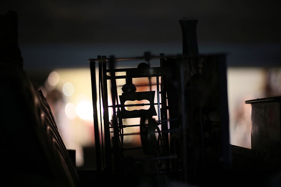 clock, bokeh, mechanism, wallpaper, background, nature, no people HD wallpaper