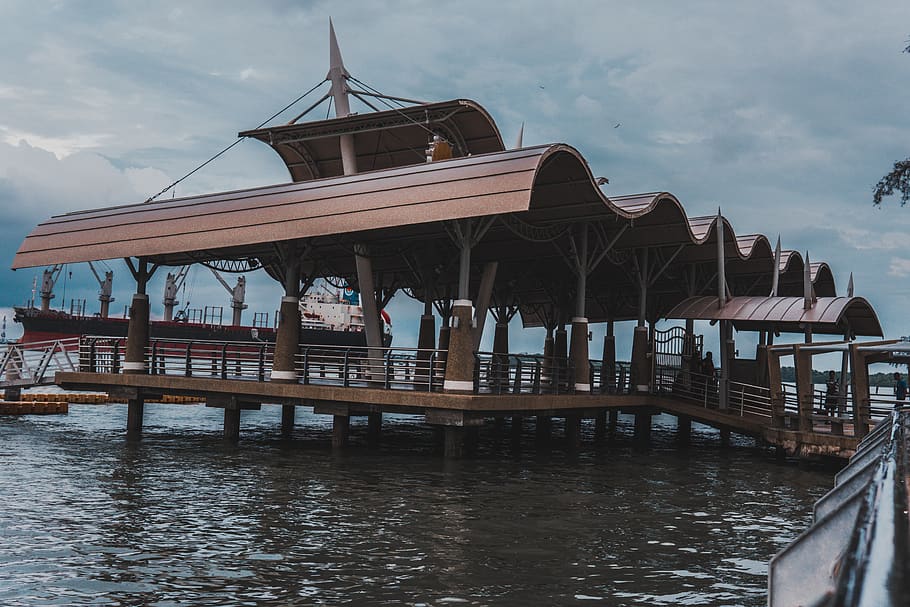 malaysia, lumut, architecture, built structure, water, sky HD wallpaper