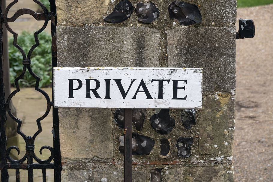 private, sign, security, access, privacy, keep out, fence, stop