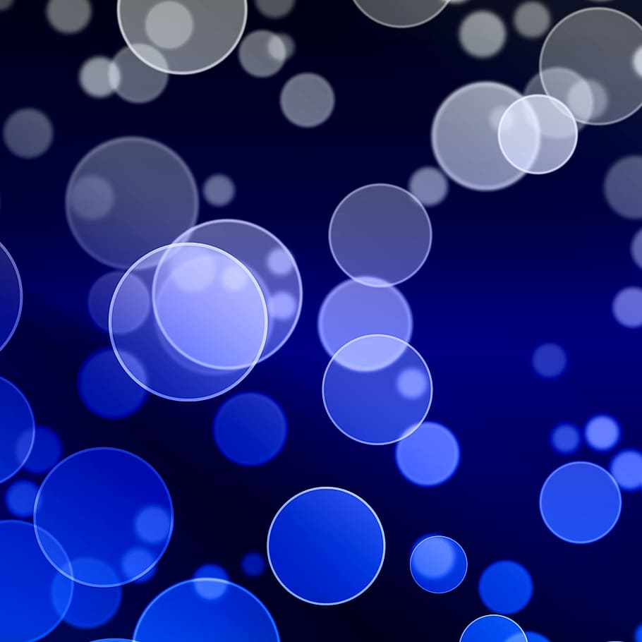 abstract, blue, background, bright, bubbles, circle, circles HD wallpaper