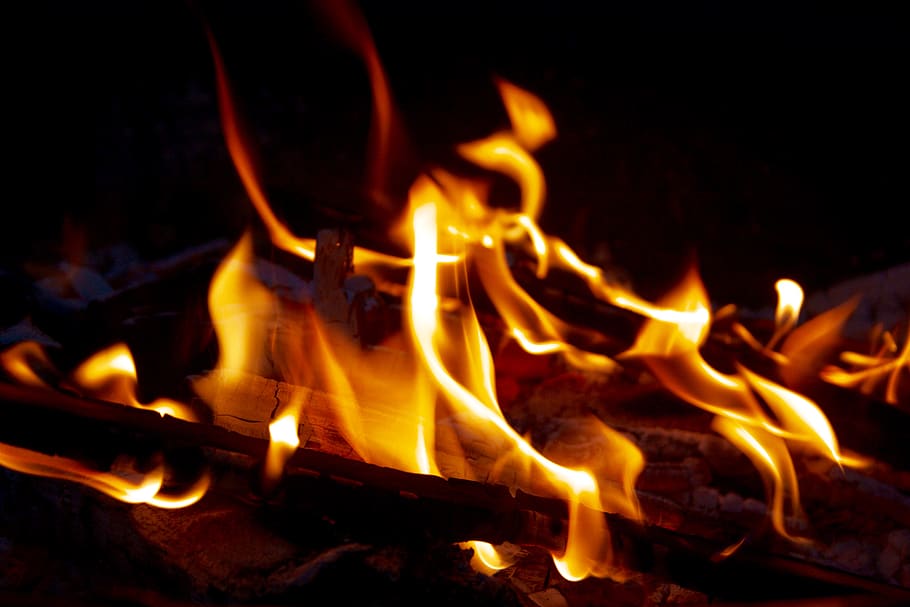 HD wallpaper: fire, flame, flames, burn, burning, campfire, light, flicker  | Wallpaper Flare