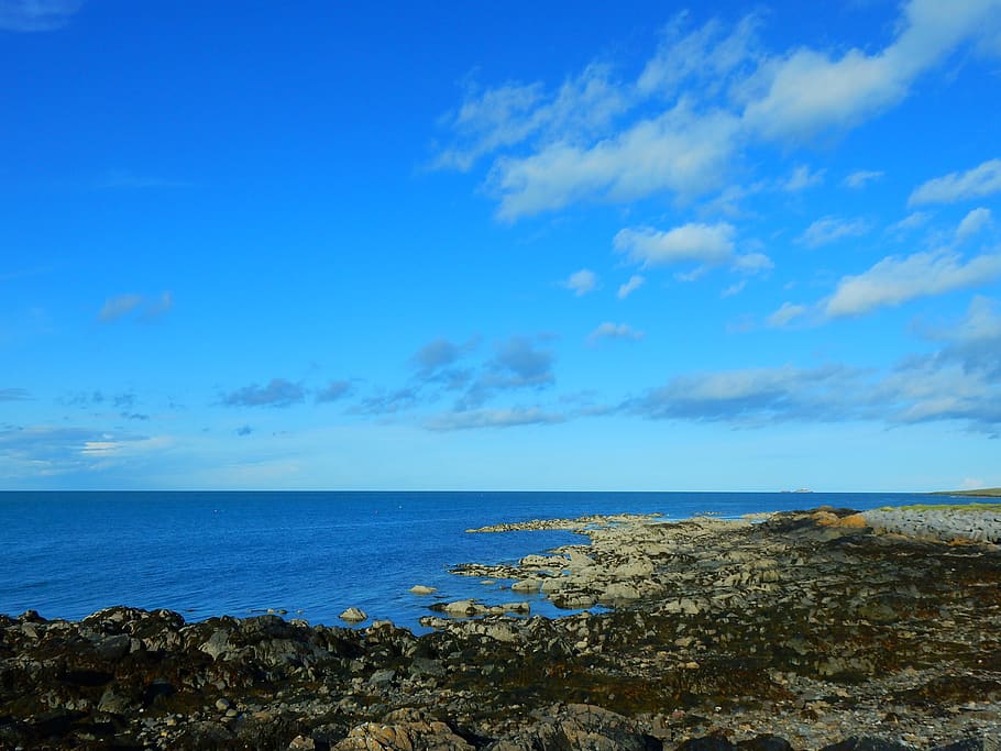 ireland, skerries, sea, sky, water, scenics - nature, horizon HD wallpaper