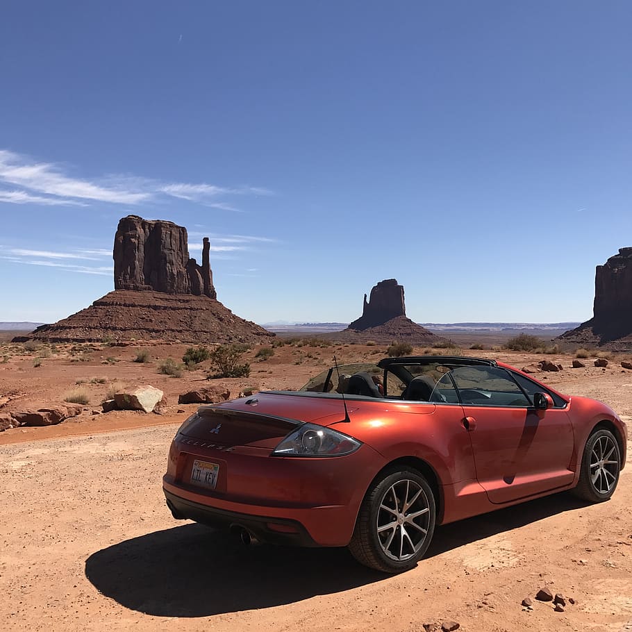 united states, oljato-monument valley, car, lil kev, desert, HD wallpaper