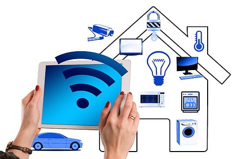 smart home, house, technology, multimedia, smartphone, bad HD wallpaper
