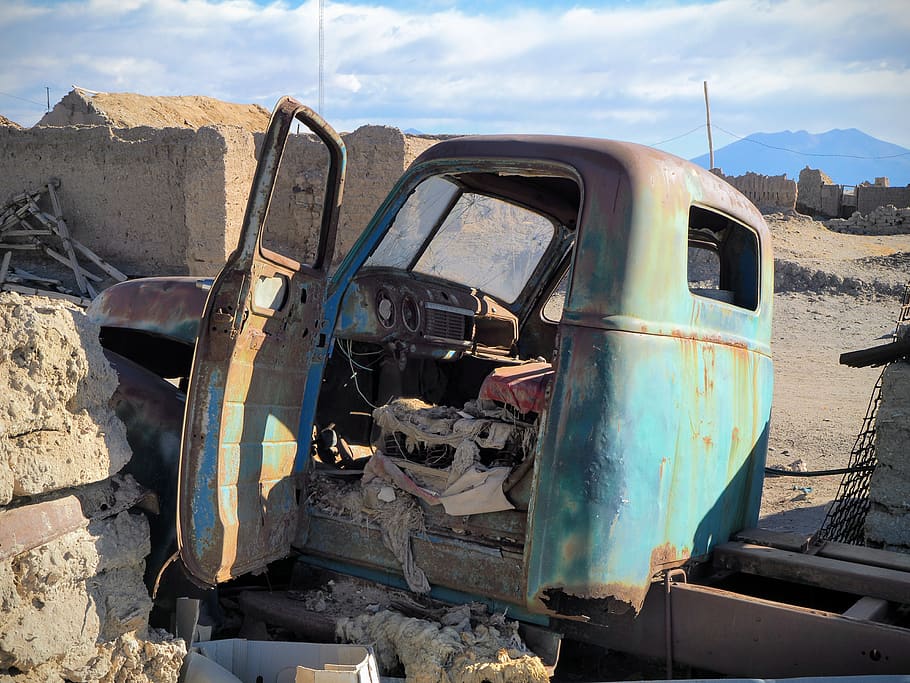 bolivia, julaca, abandoned, mode of transportation, damaged HD wallpaper